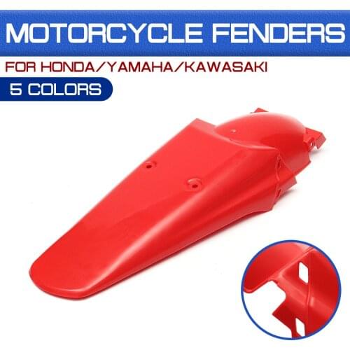 For For Honda XR 250 R XR 400R Universal Motorcycle Rear Fenders For Yamaha YZ WR 250 450F For Kawasaki KX KL250