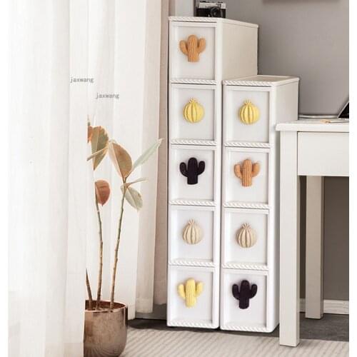 Home Furniture Bedroom Plastic Storage Holders Balcony Apartment Floor Storage Cabinet Living Room Kitchen Bathroom Organizer