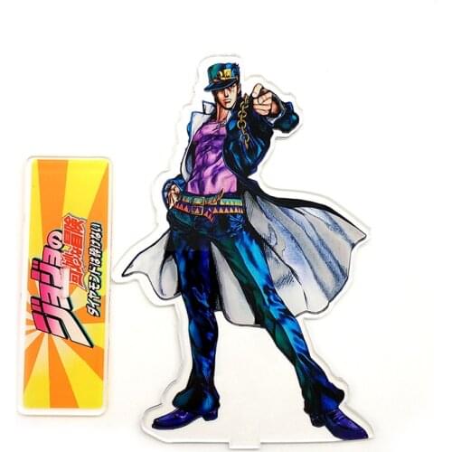Anime JOJO JOJOs Kujo Jotaro Bizarre Adventure acrylic standee figurines desk decoration cake topper anime