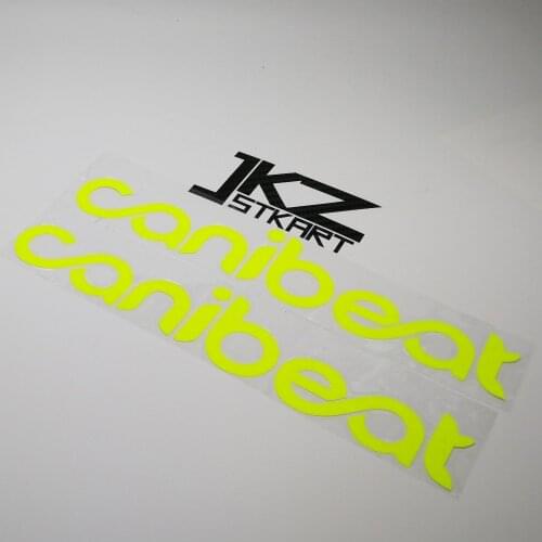 JKZ STKART 2 Pack Vinyl Die Cut Car Stickers Decals Canibeat for Motor Bike Laptop Helmet Stickers