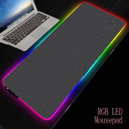 MRGBEST Dark Gray Wallpaper Gaming Mouse Pad Computer Mousepad RGB Large Mouse Pad Gamer XXL Mouse Big Mause Pad PC Play Mat