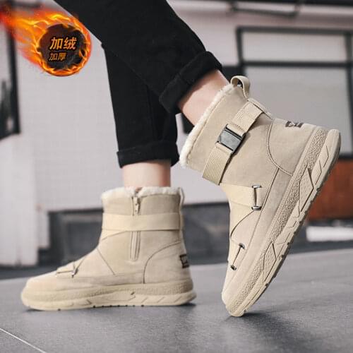 Mens High Top Fashion Leather Sneakers Trend Hot Sale Comfortable Man Casual Shoes Outdoor Non-slip Breathable Men Shoes