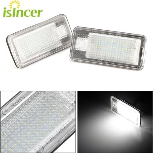 2x 18 LED License Number Plate Light Lamp For Audi A3 S3 A4 S4 B6 A6 S6 A8 S8 Q7