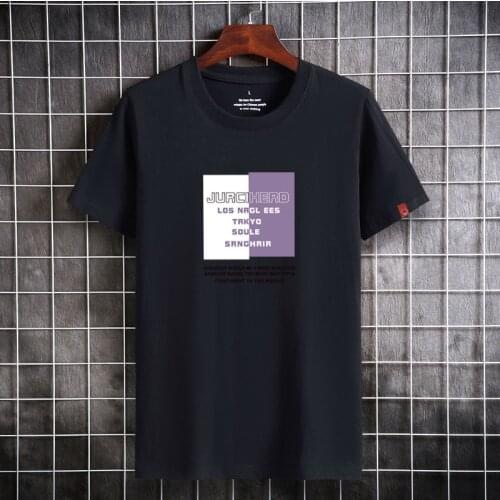 New Arrival Mens Tshirts Cotton Black White O Neck T Shirts for Man S-6XL Large Size Available Short Sleeves Yellow Tops Drop