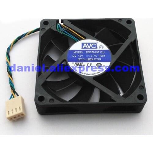 New 7015 7cm fan ds07015t12u 12V 0.70a 4-wire ball high speed and large air volume
