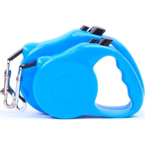 New Strong Dog Retractable Leashes 2 Size 3M 5M Pets Automatic Adjustable Collar Leads Solid Color Pets Supplier Free Shipping