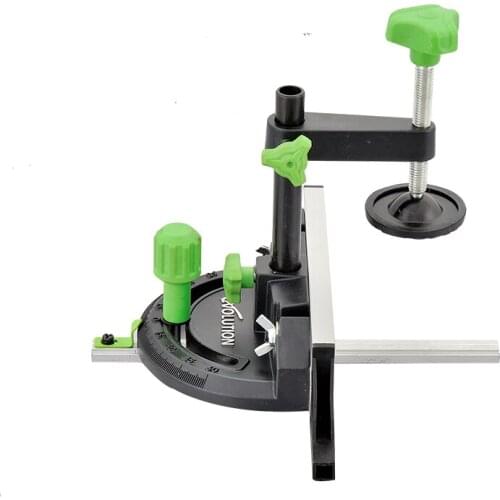 Carpenter Tool Accessories Miter Gauge Kit with Adjustable Flip Stop Angle Table Saw Pusher