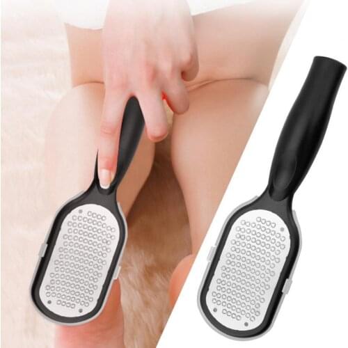 Foot Rasp Anti-dust Comfortable Grisp 304 Stainless Steel Dead Skin Foot Rasp for Home