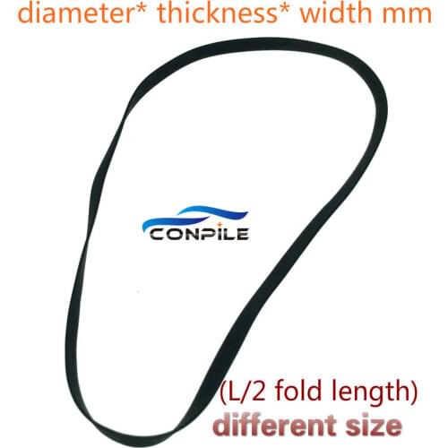 0.6mm thickness 4/4.5/5mm width transmission rubber drive belt for walkman repeater cassette deck counter audio tape recorder