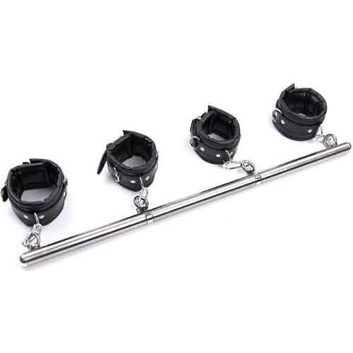 Detachable Spreader Bar Handcuffs Ankle Cuffs Fetish bdsm Bondage Restraints sex Furniture Adult Game erotic Sex Toy for woman