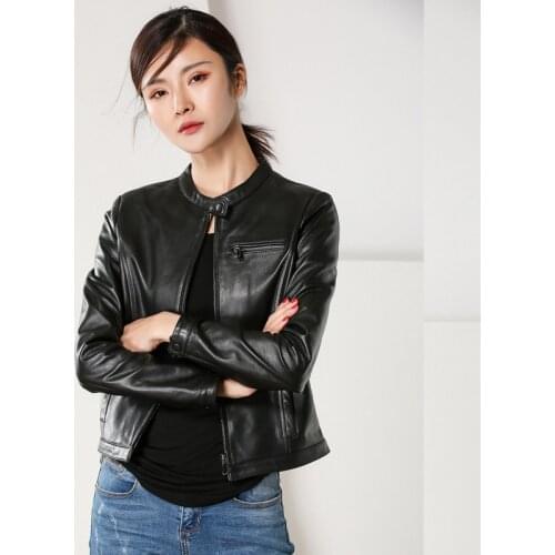 Женские модные кожаные куртки TEXIWAS China At AliExpress