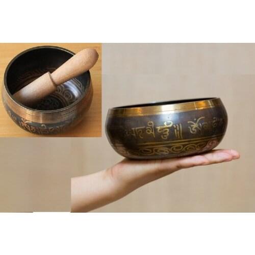 Yoga Tibetan Singing Bowl Himalayan Hand Hammered Chakra Meditation