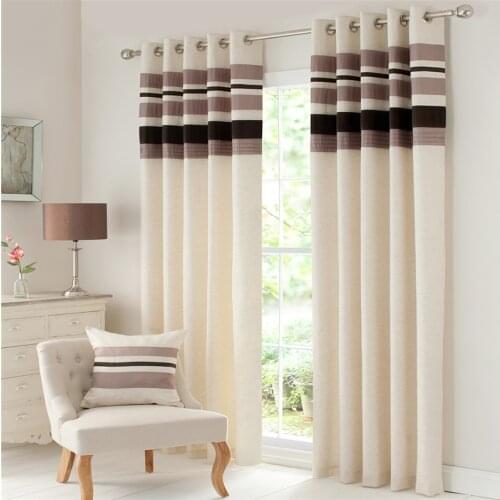 New Arrivals Blackout Curtains for Living Room Lined Satin Stitching Window Curtain Panels Kitchen Decor