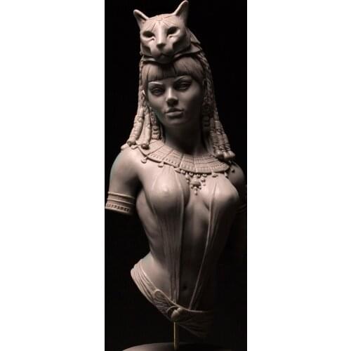 1/10 ancient woman warrior bust (NO BASE ) Resin figure Model kits Miniature gk Unassembly Unpainted