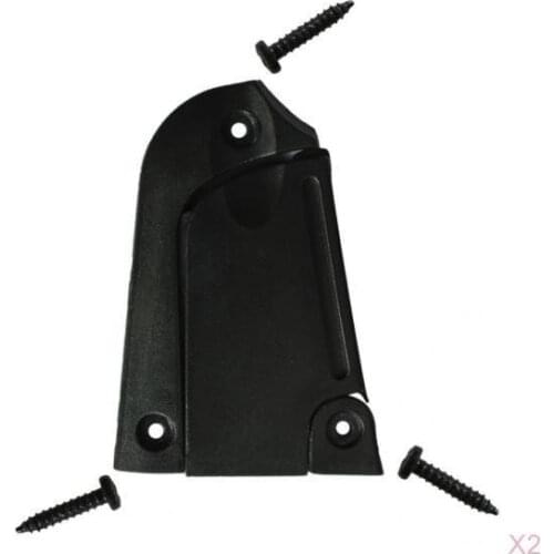 2pcs 3 Hole Truss Rod Cover Plate w/ Screws for Guitar Replacement