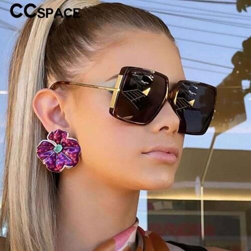 53644 Big Frame Square Polarized Sunglasses Brand Designer Fashion Men Women Shades Uv400 Vintage Glasses