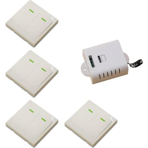AC85V-250V Wireless Remote Control Switch Remote Switch 1CH Relay Receiver Wall Transmitter With Manual Button 315Mhz/433.92Mhz