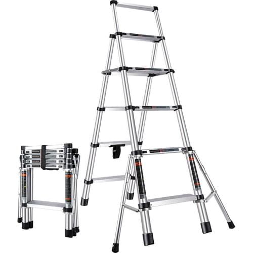 Aluminum Telescoping Ladder For Home Telescopic Extension Tall Multi Purpose telescopic ladder step ladder foldable ladder