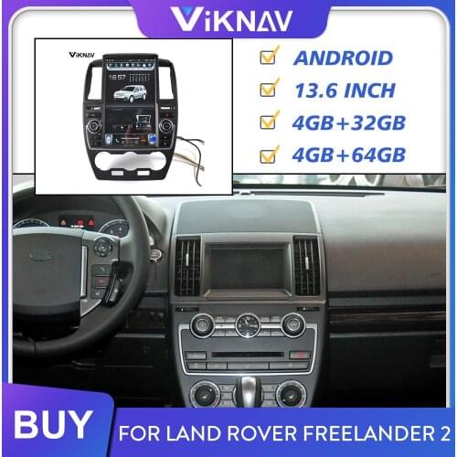 For Land Rover Discovery Freelander 2 2005-2019 Car Radio Head Unit Vertical Screen Stereo Receiver Multimedia Player 2Din