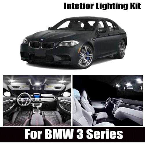White Canbus LED Lamp Interior Map Dome Lights For 1990-2013 BMW E36 E46 E90 E91 E92 E93 M3 License Plate Light No Error