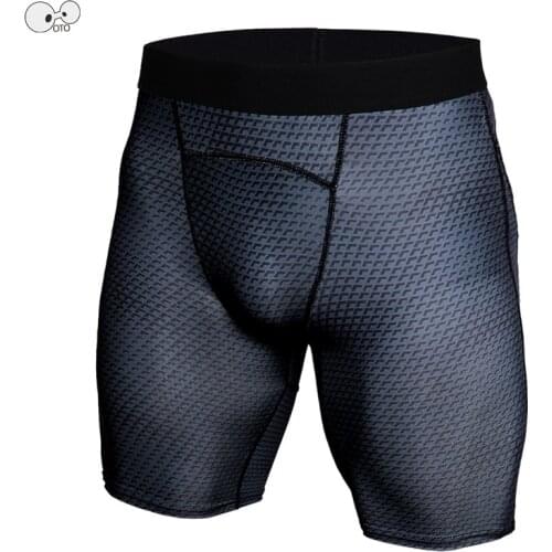 Quick Dry Running Tights Men Short Workout Leggings Sport Fitness Skin Tight Compression Shorts Training Gym Cycle Short Pants