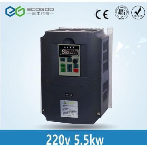 VFD Frequency Inverter Frequency Converter 220V Input and 380v 3-phase output 5.5kw Free Express shipping