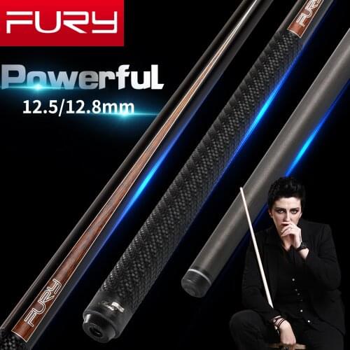 FURY CFP Carbon Billiard Pool Cue12.5/12.8mm Kamui Tip PAS Pure Carbon Fiber Shaft Stick Professional Carbon Tecnology Billiard