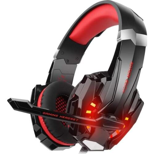 G9000 Gaming Headset Headphone 3.5mm Stereo Jack with Mic LED Light for Tablet/Laptop/Cell Phone Over Ear Headset Headphones