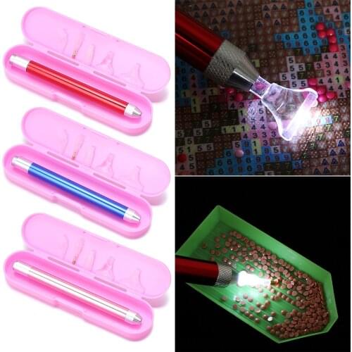 5D Diamond Painting Tool Inclined Point Drill Pen Kit Lighting Drill Pen and Diamond Painting Accessories DIY Sewing Tools