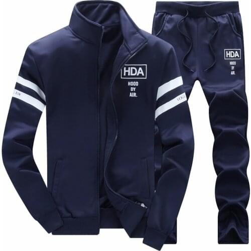 Fashion Mens Casual Sportwear Suit Autumn Spring Designer Embroidery Male Baseball Jersey Suit Men Leisure Suits 2 Pieces Sets