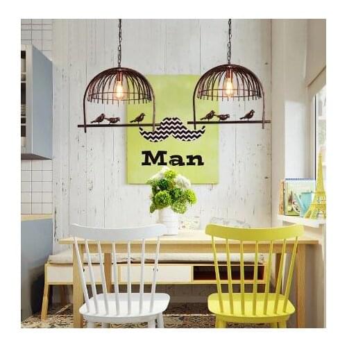 Creative Vintage plant Pendant Lights bird cage industrial for cafe restaurant bar coffee shop plant pendant lamp Home Decor