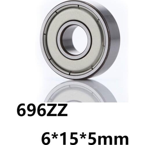 3pcs/lot 696ZZ Deep Groove Ball Miniature Mini Bearings 696ZZ 696-ZZ 6*15*5mm 6*15*5 Bearing Steel Material