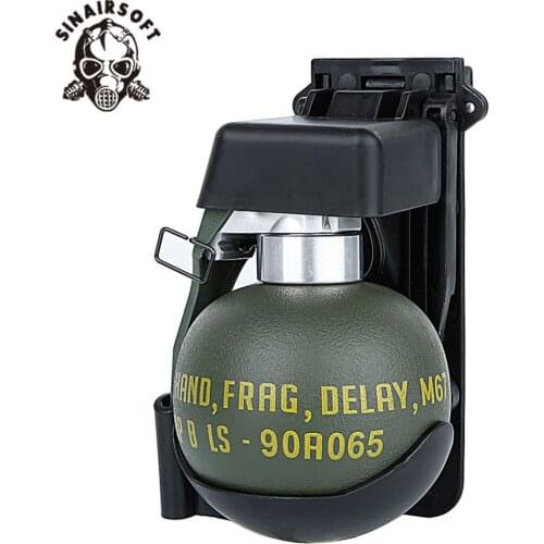 Airsoft M67 Frag Grenade Dummy Model Molle System BB Pouch Plastic Tactical Military Costume Wargame Paintball Accessories Ball