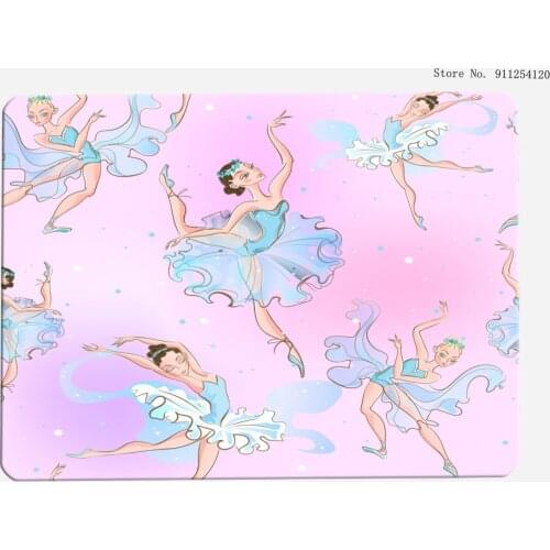 Cartoon Ballet Girl Entrance Door Mat Unicorn Area Rug Flannel Mat Ballet Dancer Children Carpet Outdoor Indoor Hallway Bath Rug