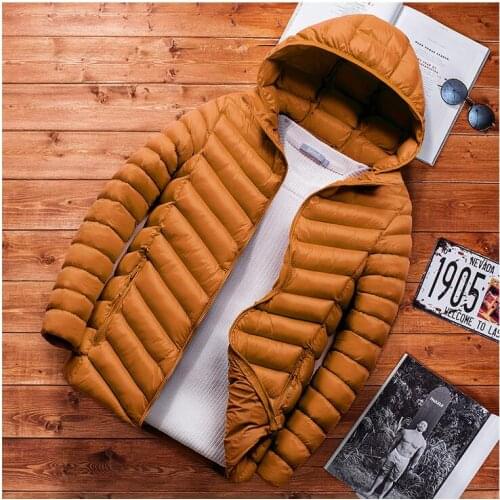 2020 Winter Jacket Men Warm Cotton Padded Parkas Solid Thick Outwear Casual Male Coats