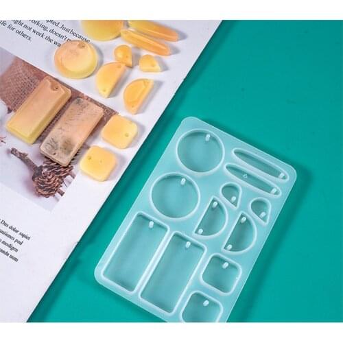 NEW Transparent Silicone Mould Dried Flower Resin Decorative Craft DIY Earring pendant Mold epoxy resin molds for jewelry