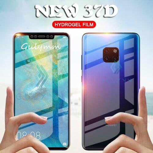 Front & Back New 37D Screen protector For Huawei P30 Pro P40 P20 Mate 20 Lite Pro Hydrogel film For Honor 9X Pro Lite Soft film