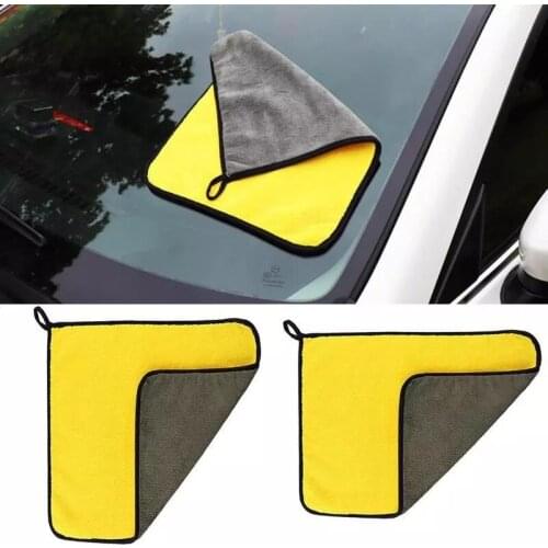 3/5pcs 30x30/60CM Car Wash Microfiber Towel Car Cleaning Drying Cloth Hemming Car Care Cloth Detailing Car Wash Towel