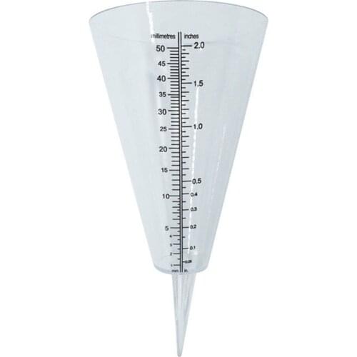 Professional Conical Rain Gauge Plastic Clear Outdoor Home Garden DIY Craft Tool
