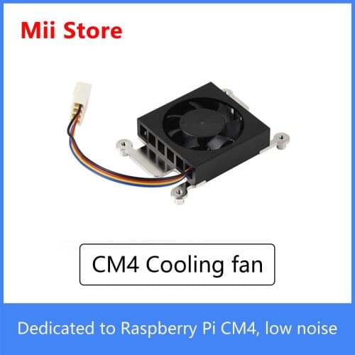 Raspberry pi CM4 dedicated fan 3007 low noise cooling fan with cooling sticker with Metal Holder Thermal Pads