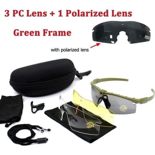 Tactical Polarized Sunglasses Military Army Hunting Shooting Glasses Goggles Tactical Glasses Hiking Climbing Sport Eyewear