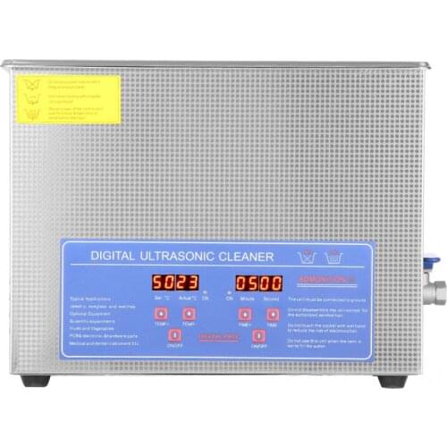 Stainless Steel Ultrasonic Cleaner With Digital Timer Heater 15L
