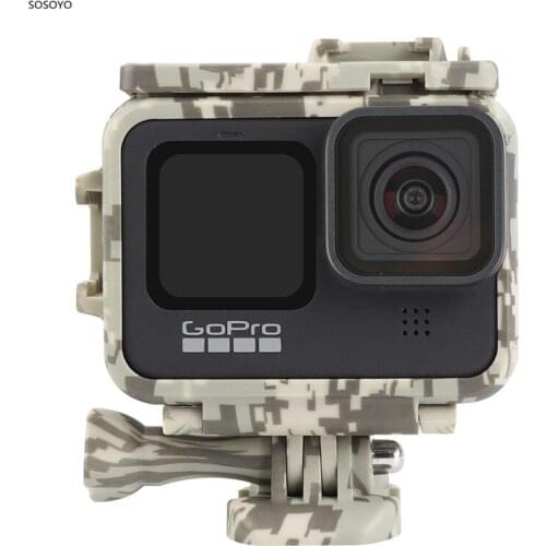 Camouflage Border Protective Frame Double cold Boots Expand Adapter Cooling Frame For Gopro Hero 9 Sports Camera Accessories