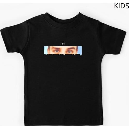 100% cotton merch а4 eyes print casual family clothing kids t shirts fashion tops T-shirt children adult мерч A4 ГЛАЗА Футболка