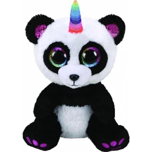 15CM New Ty Beanie Big Color Eyes Stuffed Plush Animal Unicorn Panda Bear Series Collection Doll Child Birthday Christmas Gift