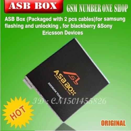 2017 vesion ASB BOX / AsanSam Box for samsung flash & unlock , for blackberry &Sony Ericsson +2 cables+ for huawei activation