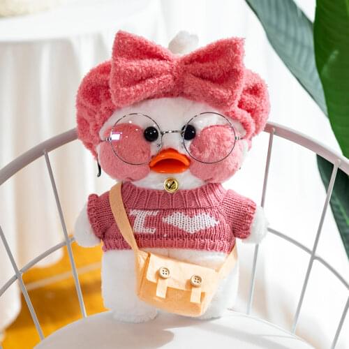 30cm Cartoon Cute Duck Plush Toy Stuffed Animal Soft Doll Kawaii Duck Doll Sleeping Pillow Birthday Gift For Kids Children