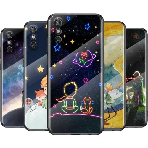 Cute little prince Tempered Glass Cover For Huawei Y6 Y7 Y9 Y5P Y6P Y8S Y8P Y9A P Smart Z 2019 2020 2021 Phone Case