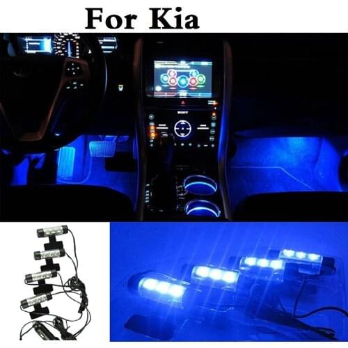 12V Car Interior Decorative Lamp Neon Atmosphere LED Lights For Kia Opirus Optima Picanto Pride Quoris Rio Sorento Soul Spectra