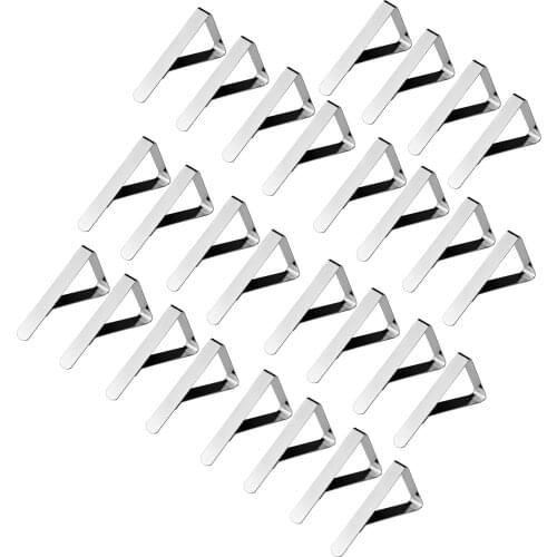 12/24Pcs Stainless Steel Tablecloth Tables Cover Holder Picnic Wedding Party Promenade Table Cloth Clip Home Supplies